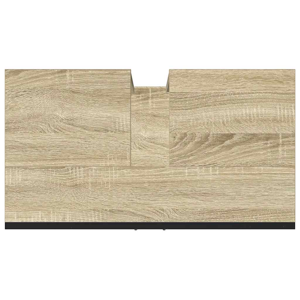 Mobile Lavabo Bagno Rovere Sonoma 60x33x60 cm Legno Multistrato