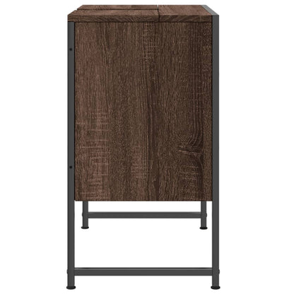 Mobile Lavabo Bagno Rovere Marrone 60x33x60cm Legno Multistrato - homemem39