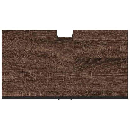 Mobile Lavabo Bagno Rovere Marrone 60x33x60cm Legno Multistrato - homemem39