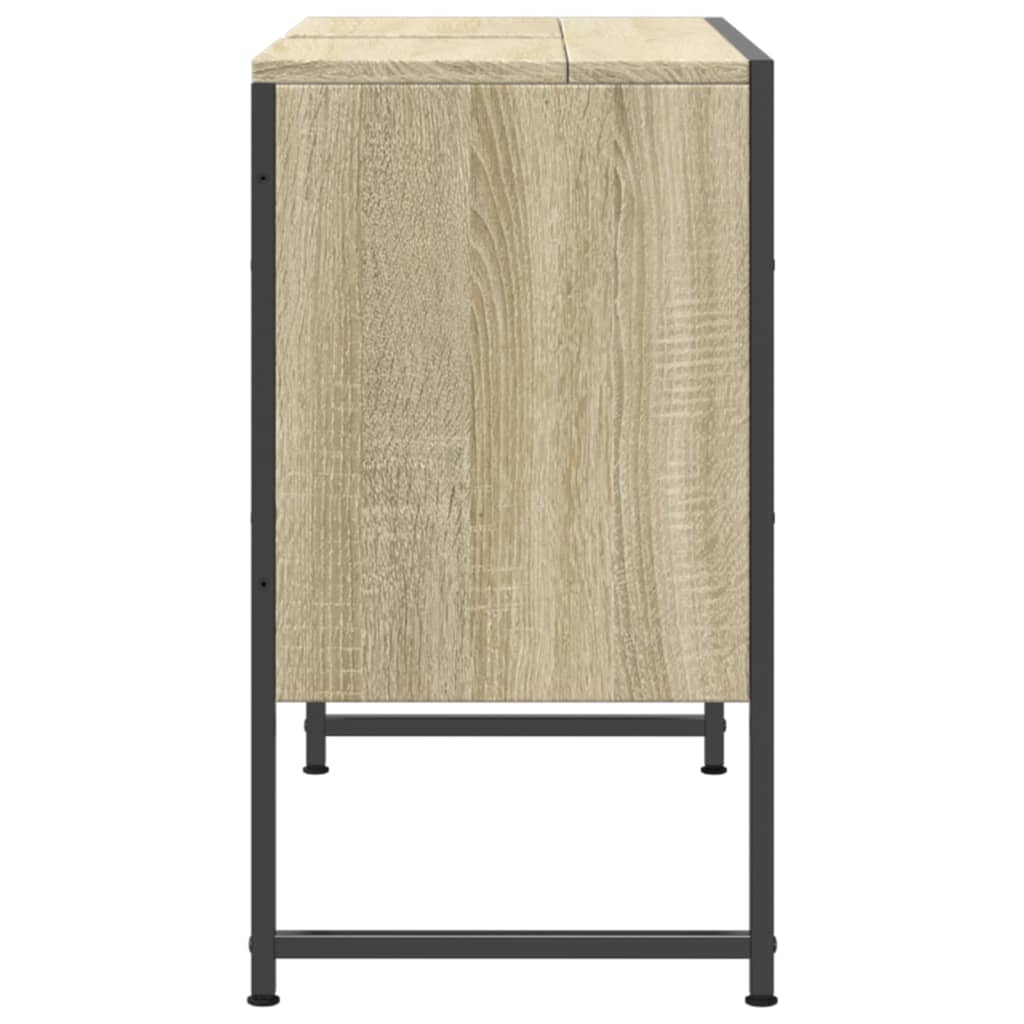 Mobile Lavabo Bagno Rovere Sonoma 60x30x60 cm Legno Multistrato