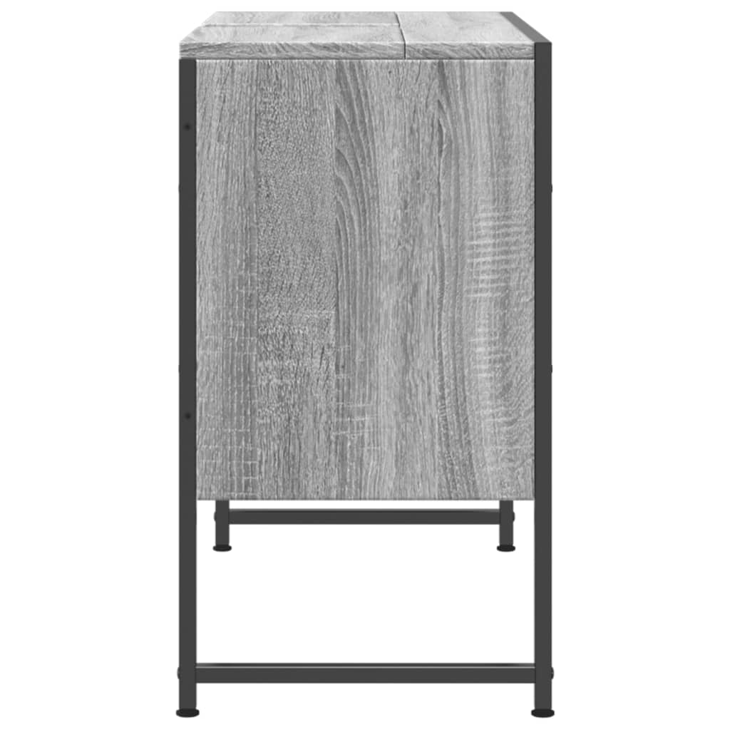 Mobile Lavabo Bagno Grigio Sonoma 60x30x60 cm Legno Multistrato