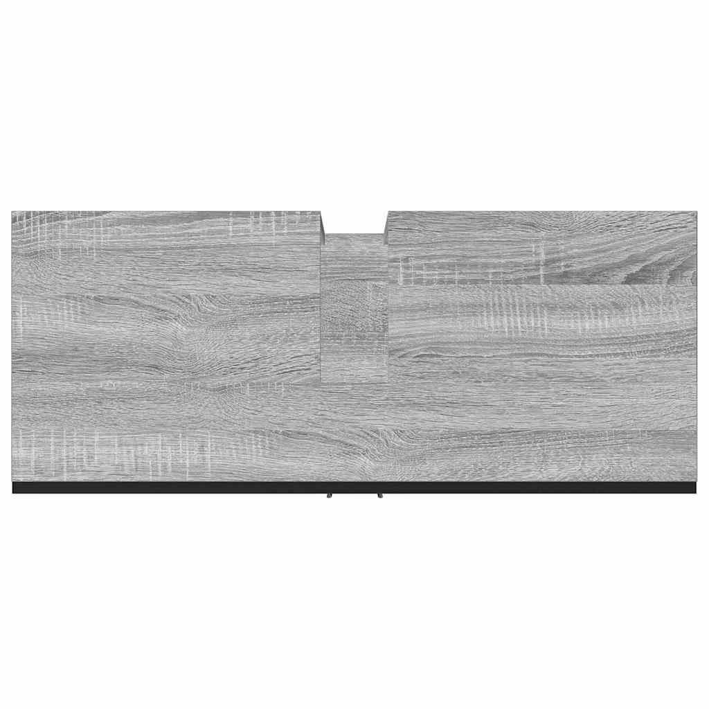 Mobile Lavabo Bagno Grigio Sonoma 60x30x60 cm Legno Multistrato - homemem39