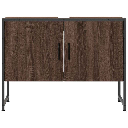 Mobile Lavabo Bagno Rovere Marrone 60x30x60cm Legno Multistrato - homemem39