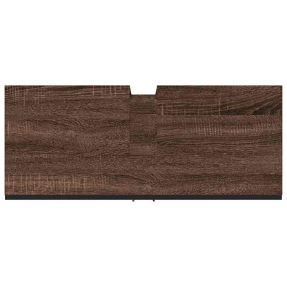 Mobile Lavabo Bagno Rovere Marrone 60x30x60cm Legno Multistrato