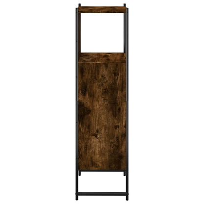 Mobile da Bagno Rovere Fumo 33x33x120,5 cm in Legno Multistrato