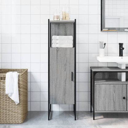 Mobile da Bagno Grigio Sonoma 33x33x120,5cm Legno Multistrato - homemem39