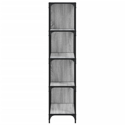 Libreria 4 Ripiani Grigio Sonoma 139x33,5x149 Legno Multistrato