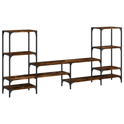 Mobile Porta TV Rovere Fumo 206,5x28,5x95 cm Legno Multistrato - homemem39
