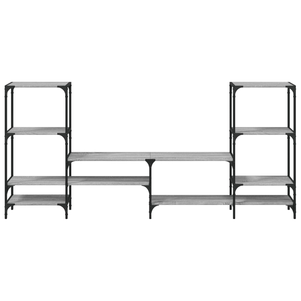 Mobile Porta TV Grigio Sonoma 206,5x28,5x95cm Legno Multistrato - homemem39