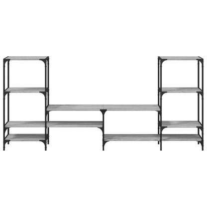 Mobile Porta TV Grigio Sonoma 206,5x28,5x95cm Legno Multistrato - homemem39