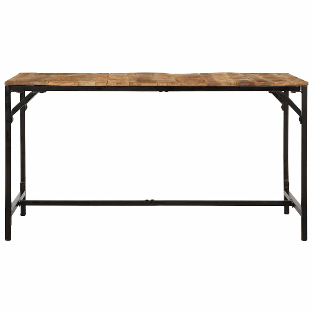 Tavolo da Pranzo 140x70x75 cm in Legno Massello di Mango Grezzo