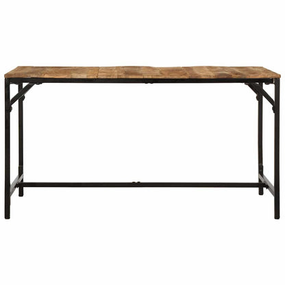 Tavolo da Pranzo 140x70x75 cm in Legno Massello di Mango Grezzo