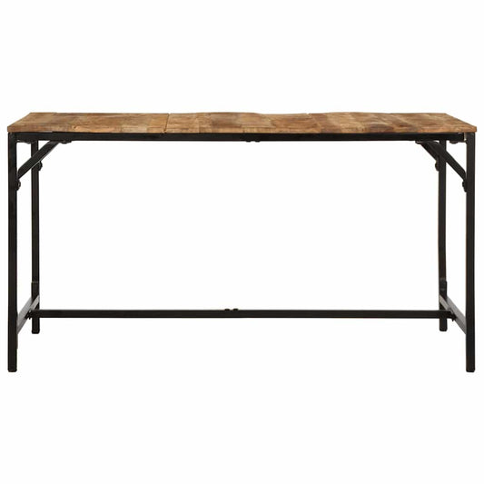 Tavolo da Pranzo 140x70x75 cm in Legno Massello di Mango Grezzo