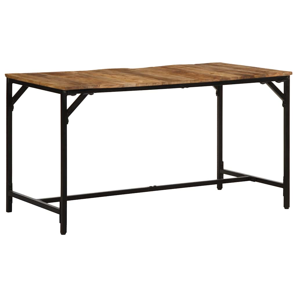 Tavolo da Pranzo 140x70x75 cm in Legno Massello di Mango Grezzo | homemem39