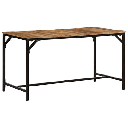 Tavolo da Pranzo 140x70x75 cm in Legno Massello di Mango Grezzo | homemem39