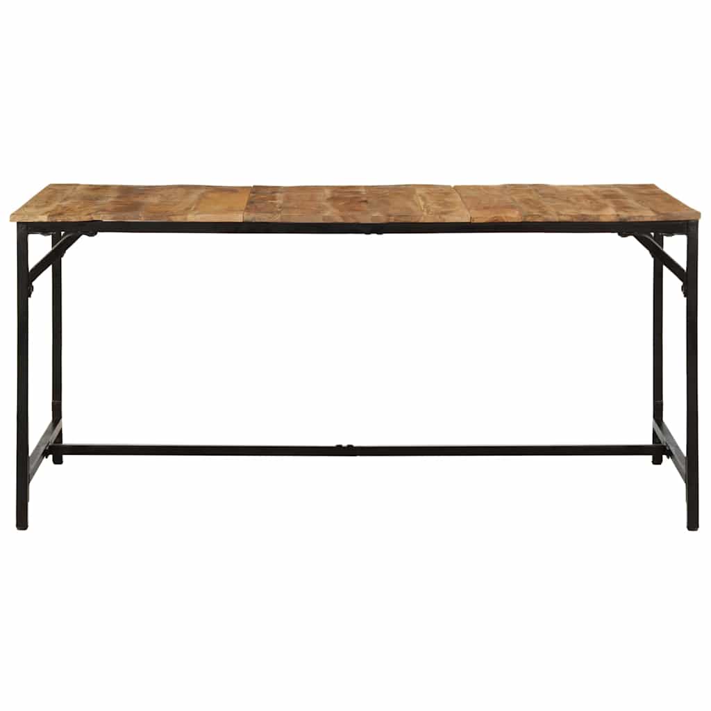 Tavolo da Pranzo 160x80x75 cm in Legno Massello di Mango Grezzo | homemem39