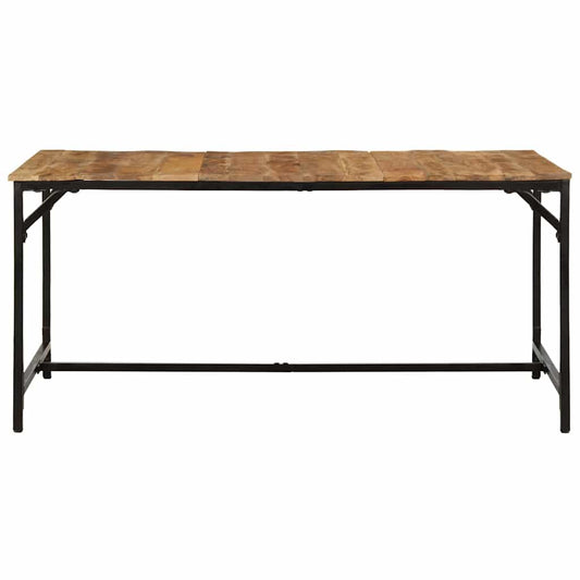 Tavolo da Pranzo 160x80x75 cm in Legno Massello di Mango Grezzo