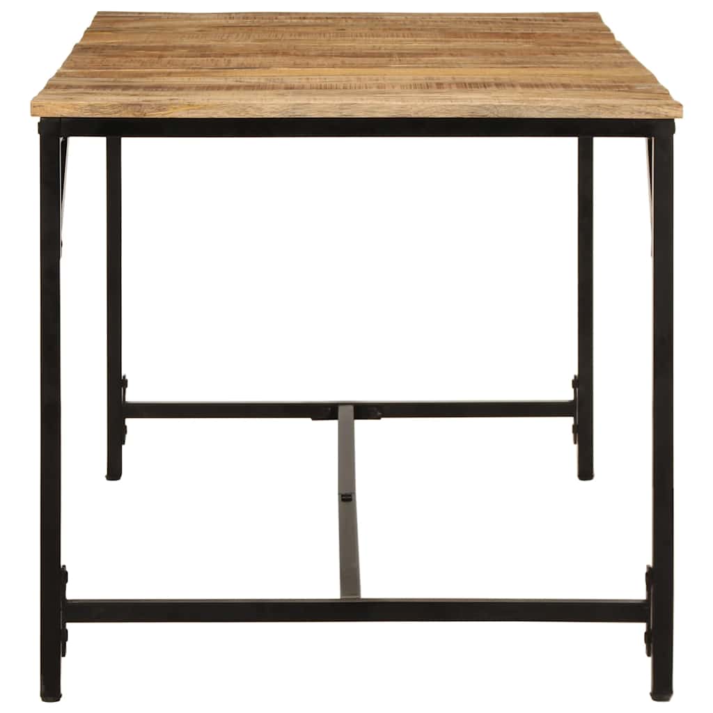 Tavolo da Pranzo 160x80x75 cm in Legno Massello di Mango Grezzo | homemem39