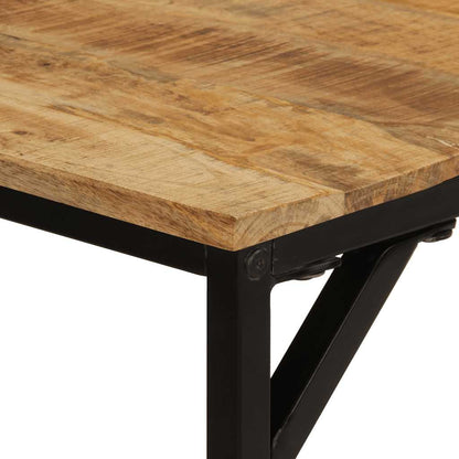 Tavolo da Pranzo 160x80x75 cm in Legno Massello di Mango Grezzo | homemem39