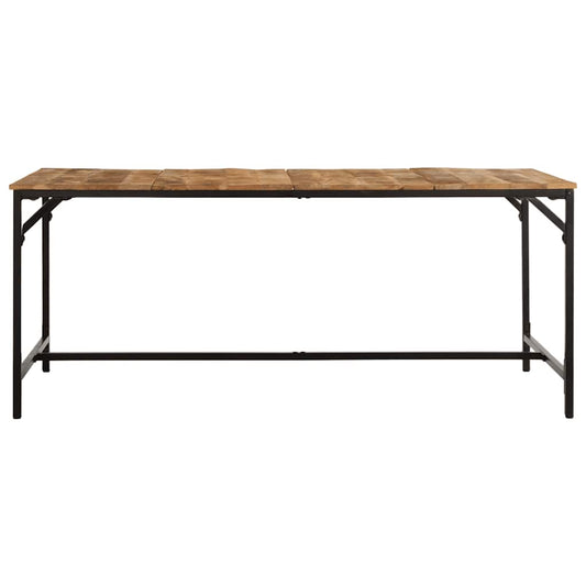 Tavolo da Pranzo 180x90x75 cm in Legno Massello di Mango Grezzo