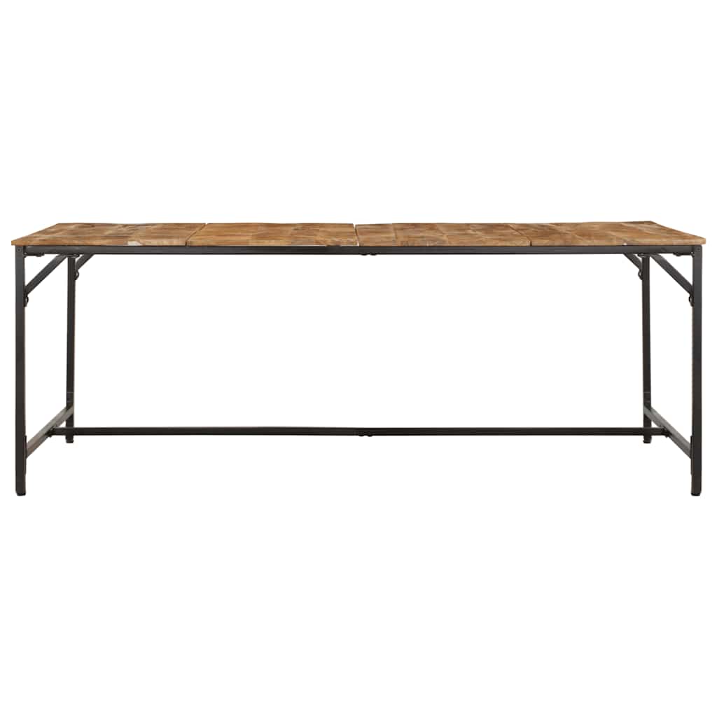 Tavolo da Pranzo 200x100x75cm in Legno Massello di Mango Grezzo | homemem39
