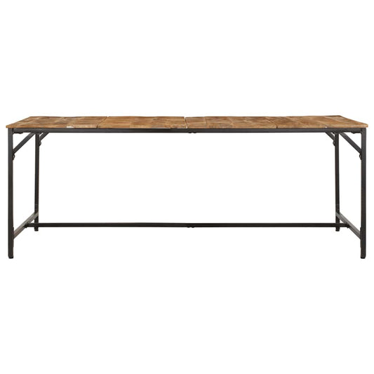 Tavolo da Pranzo 200x100x75cm in Legno Massello di Mango Grezzo | homemem39