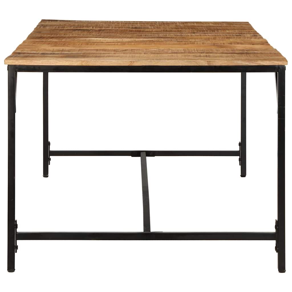 Tavolo da Pranzo 200x100x75cm in Legno Massello di Mango Grezzo | homemem39