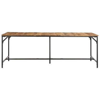 Tavolo da Pranzo 220x90x75 cm in Legno Grezzo Massello di Mango | homemem39