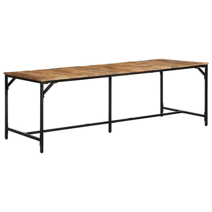 Tavolo da Pranzo 220x90x75 cm in Legno Grezzo Massello di Mango | homemem39
