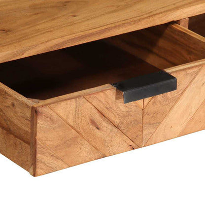 Tavolino da Salotto 110x55x40 cm in Legno Massello di Acacia | homemem39