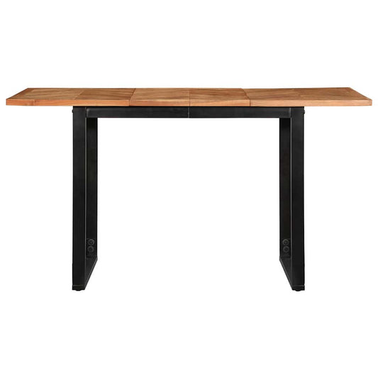 Tavolo da Pranzo 140x70x75 cm in Legno Massello di Acacia