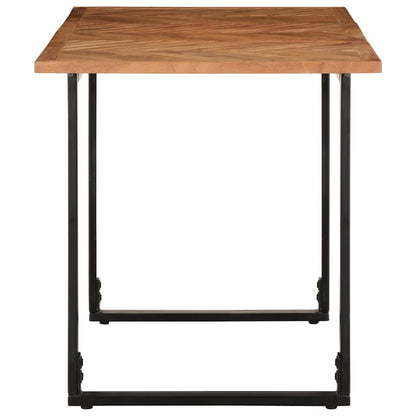 Tavolo da Pranzo 140x70x75 cm in Legno Massello di Acacia