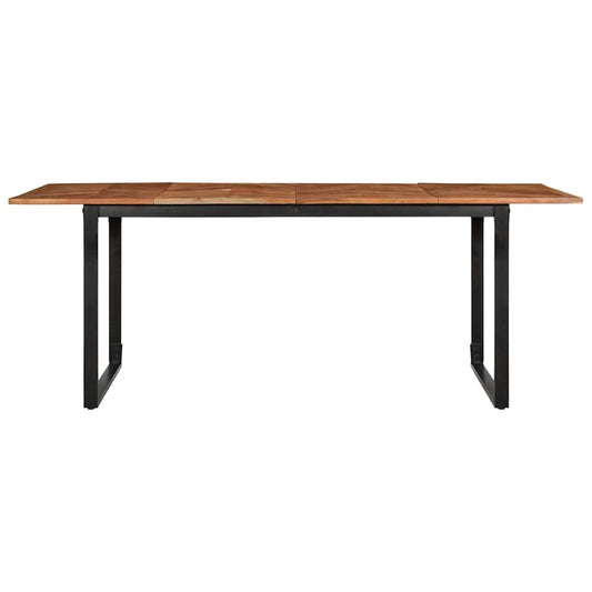 Tavolo da Pranzo 200x100x75 cm in Legno Massello di Acacia