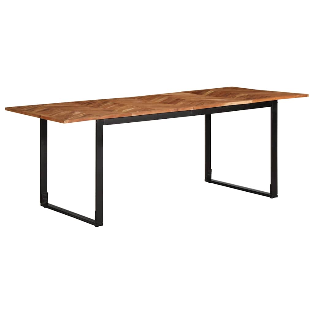 Tavolo da Pranzo 200x100x75 cm in Legno Massello di Acacia
