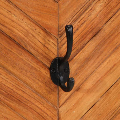 Appendiabiti 2 pz 35x1x90 cm in Legno Massello di Acacia