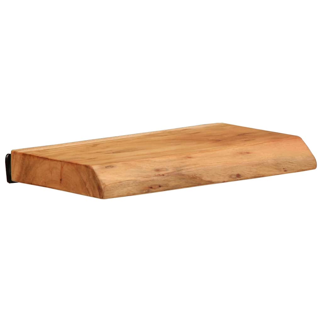Mensole da Parete 2 pz 30x20x3,5 cm in Legno Massello di Acacia | homemem39