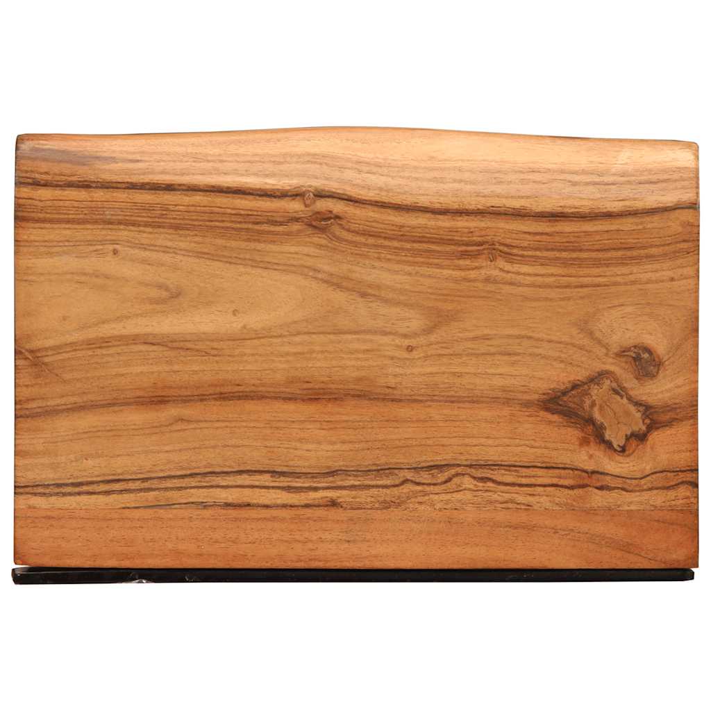 Mensole da Parete 2 pz 30x20x3,5 cm in Legno Massello di Acacia | homemem39