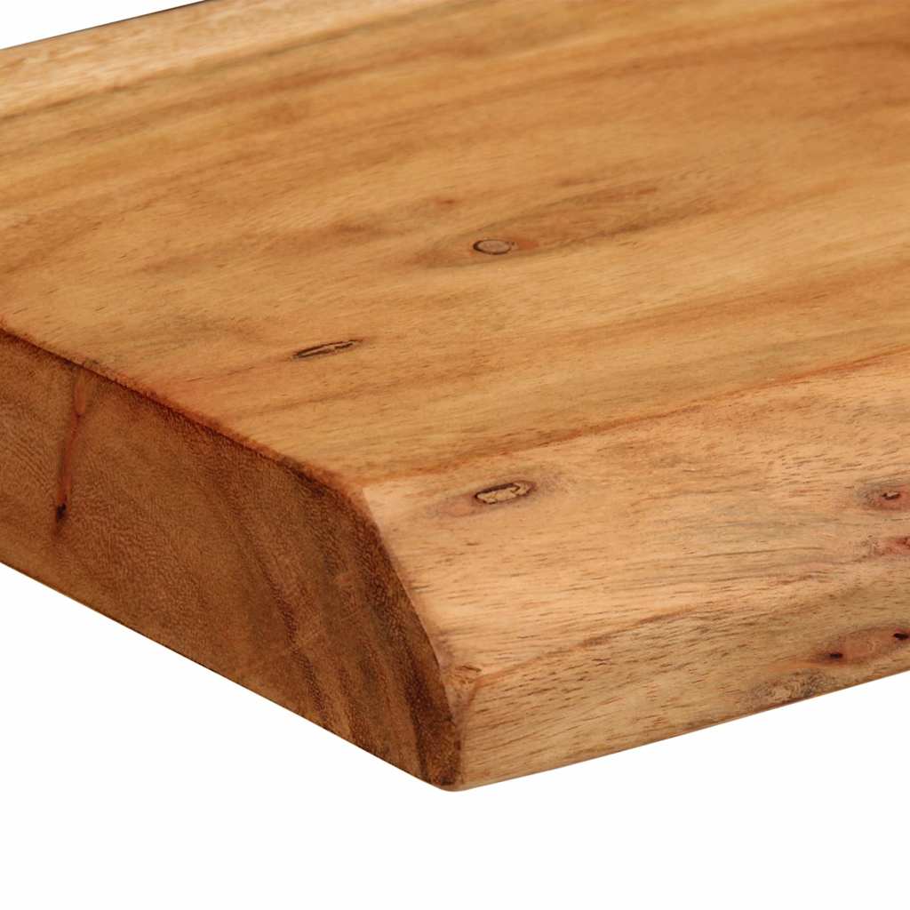Mensole da Parete 2 pz 30x20x3,5 cm in Legno Massello di Acacia | homemem39