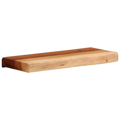 Mensole da Parete 2 pz 40x20x3,5 cm in Legno Massello di Acacia