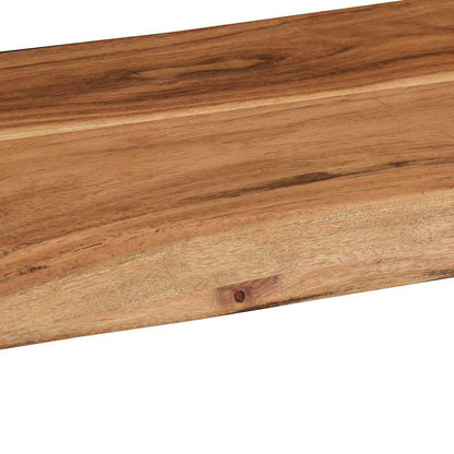 Mensole da Parete 2 pz 60x20x3,5 cm in Legno Massello di Acacia