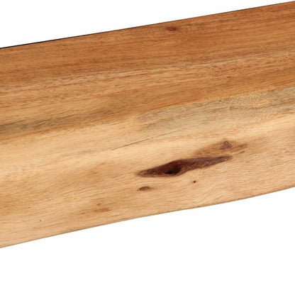 Mensole da Parete 2 pz 80x20x3,5 cm in Legno Massello di Acacia