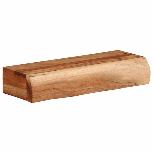 Mensole da Parete 2 pz 40x17x8 cm in Legno Massello di Acacia | homemem39