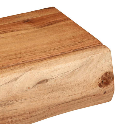 Mensole da Parete 2 pz 100x17x8 cm in Legno Massello di Acacia