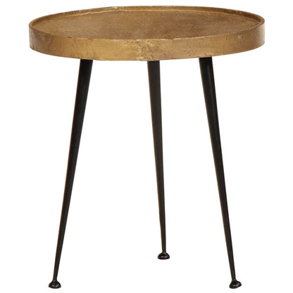 Tavolini da Salotto 3 pz Oro in Legno Multistrato