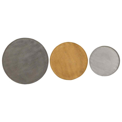 Tavolini da Salotto 3 pz Multicolorein Legno Multistrato