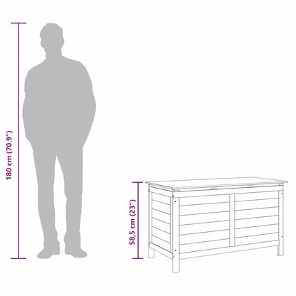 Contenitore da Giardino 99x49,5x58,5 cm Legno Massello di Abete - homemem39