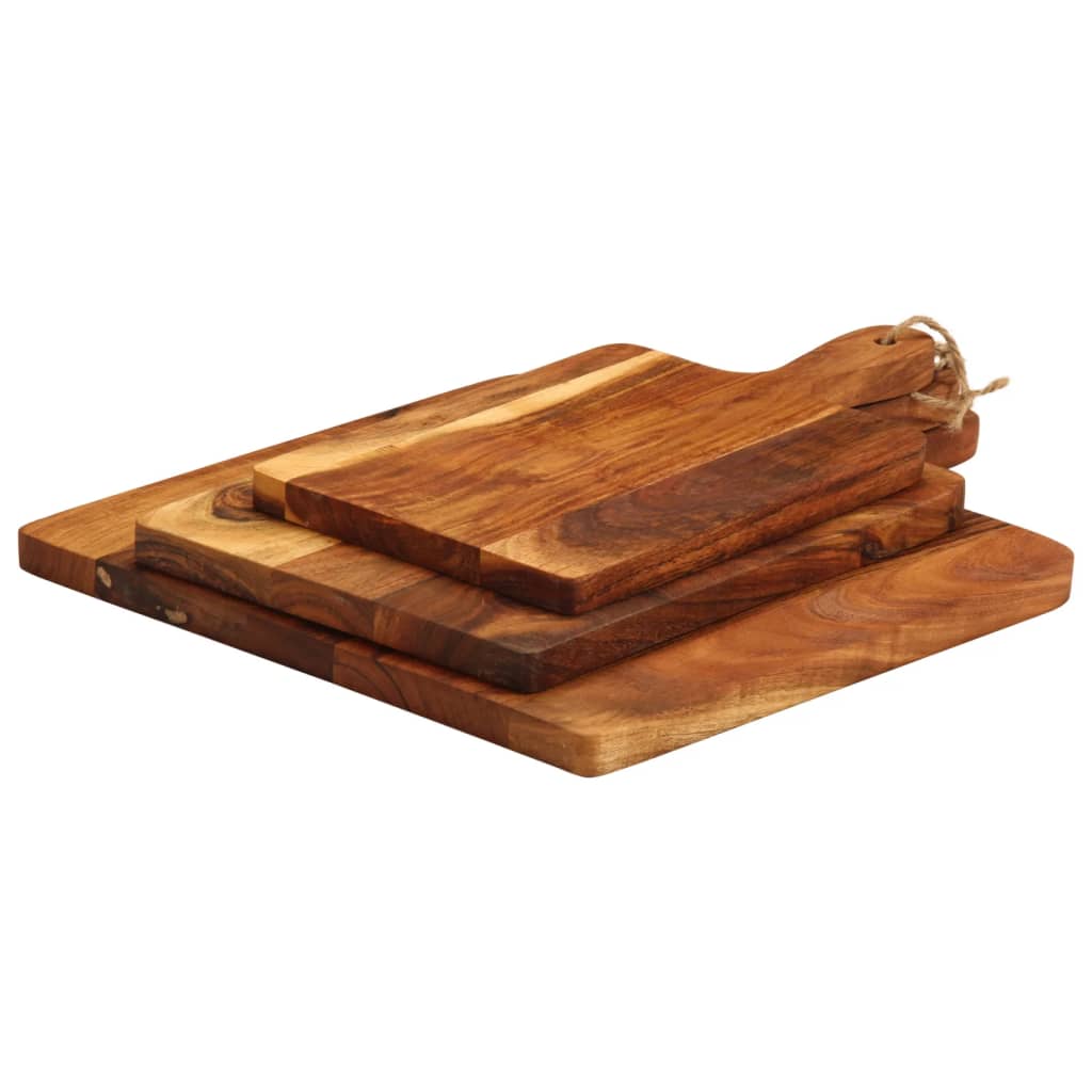 Tagliere 3pz in Legno Massello di Acacia | homemem39
