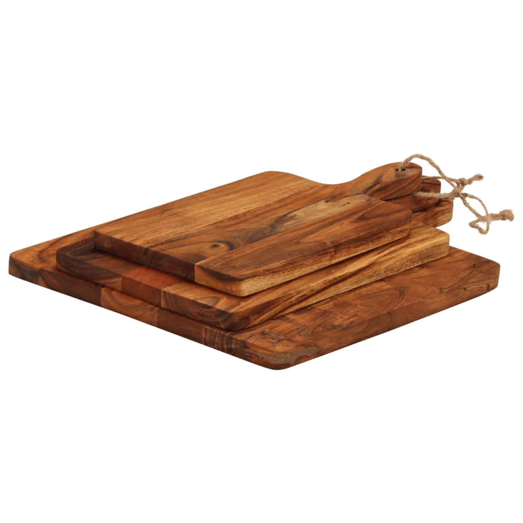 Tagliere 3pz in Legno Massello di Acacia | homemem39