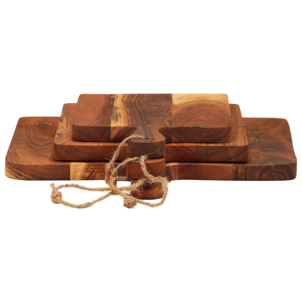 Tagliere 3pz in Legno Massello di Acacia | homemem39