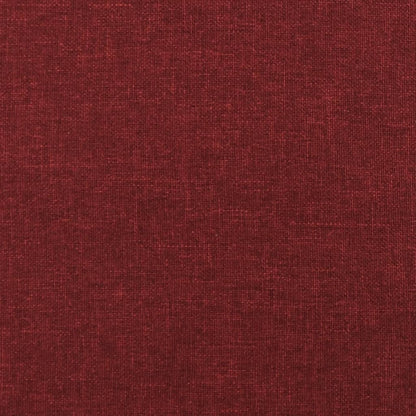 Divano Letto a 2 Posti con 2 Cuscini Rosso Vino in Tessuto - homemem39